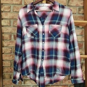 Maurices Button-Up Plaid Shirt